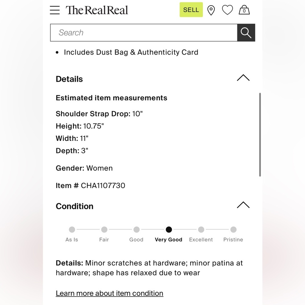 AUTHENTIC CHANEL shoulder bag dark brown leather - Picture 9 of 14